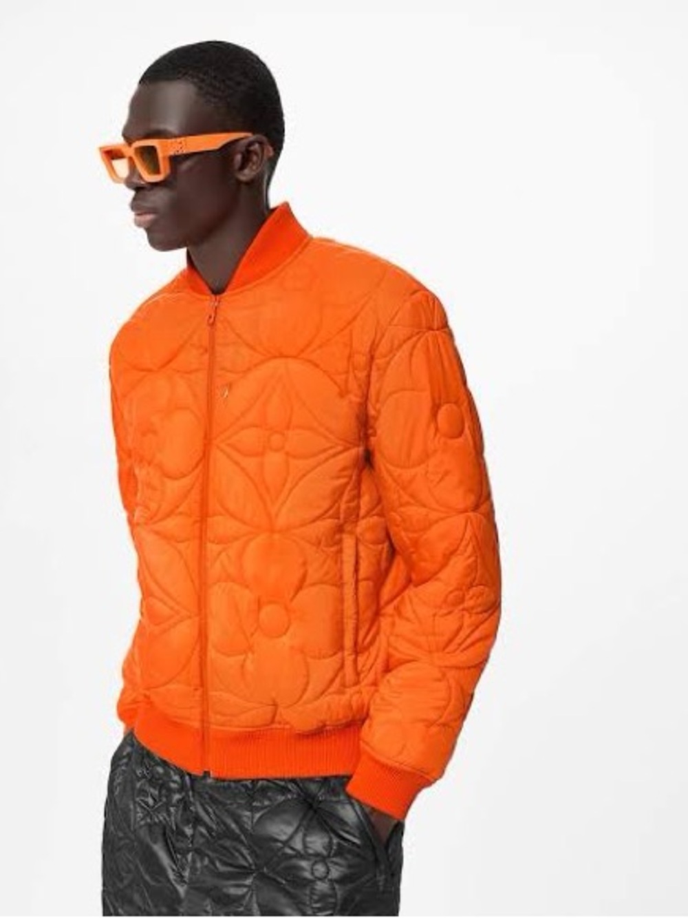 Orange Quilted Blouson Bomber - Louis Vuitton
